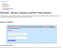Tablet Screenshot of distantias.com